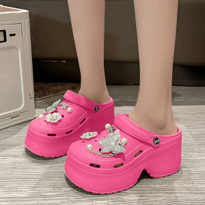 LKShoes ใหม่พร้อมส่ง รองเท้าแตะแฟชั่นแบบสวมหัวโต พื้นหนา น้ำหนักเบา ใส่สบาย เลือกได้ 5 สี ได้พร้อมเซ็ทตัวติด รุ่นนี้บอกเลยว่าไม่ควรพลาด