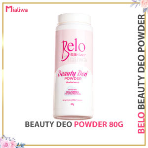 B1T1 Belo Beauty Deo Powder 80g Underarm Face Body Talc Powder Make-Up Primer Hypoallergenic Antiperspirant Antibacterial UA Deodorant Deonat Talcum Powder Niacinamide Tawas Moisturizing Sweat Body Odor Eliminator Armpit Germ Protection For Men & Women