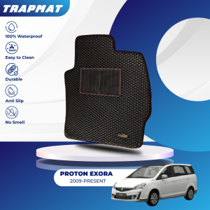 Proton Exora TrapMat Customize Car Floor Mat 100% Waterproof Anti Slip Easy to Clean(Front & Rear) - Proton Accessories