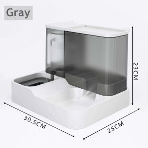 2.8L Pet Dog Cat 2in1 Automatic Food Water feeder Large Capacity dispenser Puppy Kitty Food Bowls Water Bowl Pet Bowl
