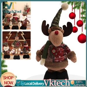 [Vktech] Christmas Telescopic Doll W/ Telescopic Legs for Party Cupboard