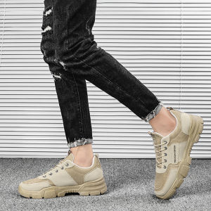 LEAShop พร้อมส่ง รองเท้าผ้าใบผู้ชายสุดเท่ห์ ทรงสุดคูลวัสดุใหม่ผ้าเย็บคู่หนังกลับงานดีที่สุดแล้ว 2 โทนสีใช้งานง่ายจะทำงานหรือแมทช์ชุดเข้ากันง่ายเลย