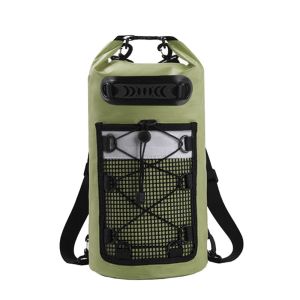 MUQZI 10L 20L 30L Waterproof PDry Bag Large Capacity PVC Pack Swimming Backpack Swimming Handbag Water Sports Surfing Boating Bag Women Men