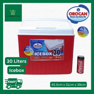 30 or 45 Liters Icebox | 30L 45L Ice Chest | Ice Box Beverage Box | Cooler with Ice Scooper Picnic Camping - Orocan #9230 #9245