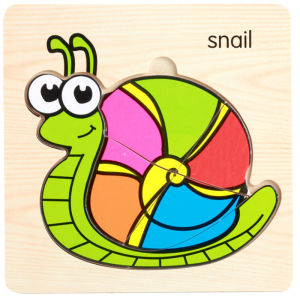 FG Puzzle Jigsaw 15CM Puzzle Jigsaw Kayu 3D Karakter Hewan dan Kendaraan Lucu Puzzle Wooden Puzzle Kayu Timbul