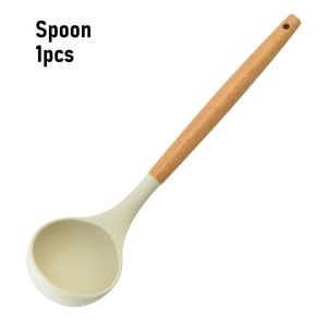 MIRELINA 3Pcs/set Non-Stick Silicone Spoon Shovel Heat Resistant Cookware Kitchen Utensils Durable Colander Cooking Turner Spatula