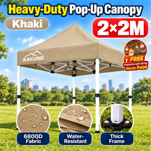 RAKUNO Heavy Duty Retractable Canopy Tent 2*2 3*3 3*4.5M Waterproof UV Sunshade Thick Canvas Windproof