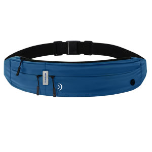 WATERFLY Running Belt Bag Fanny Pack Bum Bag Waist Pack Runner Marathon Jogging Sport Workout Exercise Fitness Phone  Holder With Earphone Hole  Bag for Men Women Jogger Slim Waistband