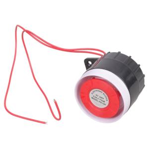 12V 24V 220V Security Alarm Siren With 120dB Sound Alert And LED Strobe Light For Home Office Safety System