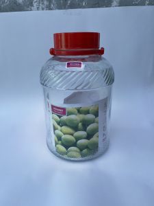 Toples Kaca Multifungsi Minowa - Tutup Drat Ramah Lingkungan untuk Asinan 5/8/10 Liter