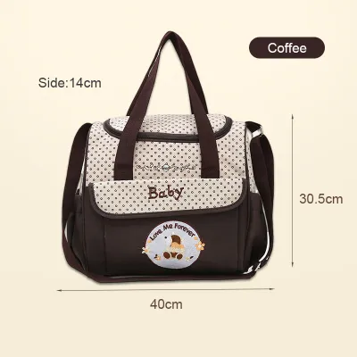 Large Capacity Single Baby Diaper Nappy Bag Mommy Maternity Bag Waterproof Travel Organizer Multifunction Tote Stroller (Shoulder or Handbag)