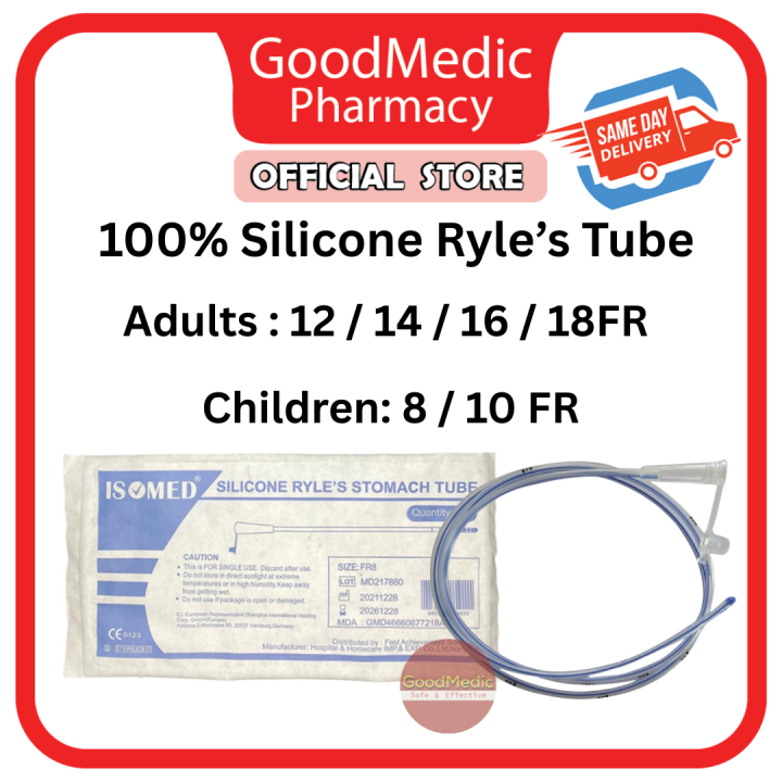 ISOMED 100% Silicone Ryle’s Stomach (Nasogastric) Tube / Tiub ...