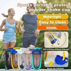 New Protein Powder Milkshake Cup Sports Shake Cup 运动手提蛋白粉摇摇杯 Portable Water Cup Girls Handy Cup Sports Handheld Shaker Protein Powder Sports Shaker Fitness Handheld Shaker