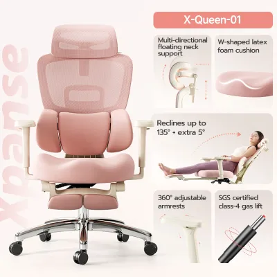 【30 Day Free Trial】XPANSE S320 Pink Office Chair Ergonomic Computer Chair Study Chair Lumbar Support