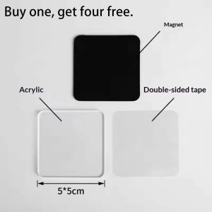 【READY STOCK】Handmade DIY Fridge Magnets/Transparent Photo Magnet Kit/Home Office Display Acrylic/Homemade Creative Kit