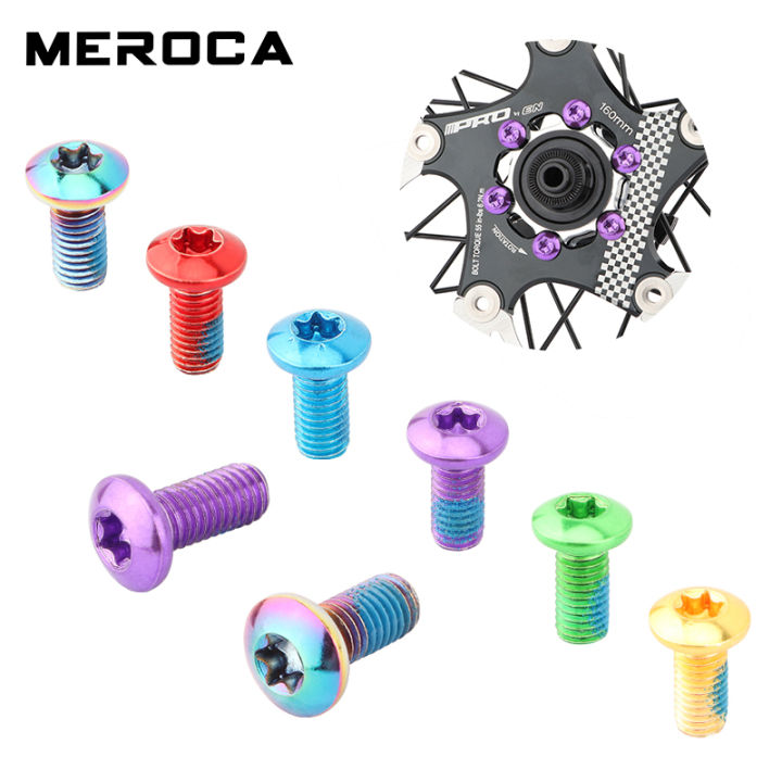 MEROCA Mountain Bike Floating Rotor Bolt M5×11.5MM T25 Brake Disc Screw ...