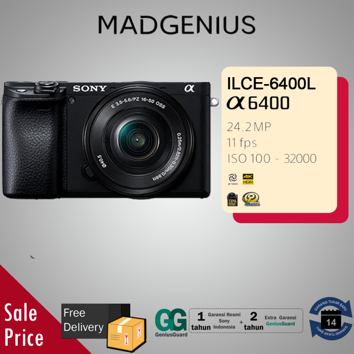 SONY Alpha a6400 Kit Alpha 6400 ILCE-6400L Kamera Mirrorless