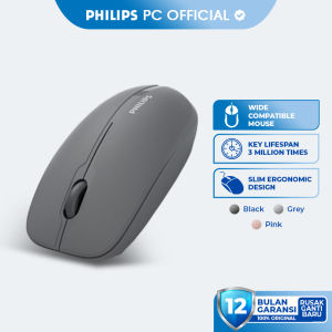 Philips Mouse Dual Mode Wireless + Bluetooth Silent Clicks 1600 DPI SPK7418 Original - Garansi Resmi 1 Tahun