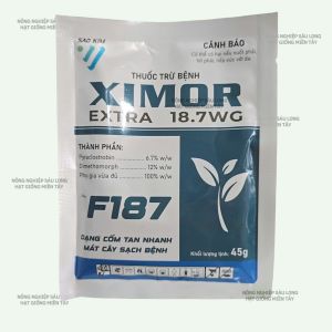 thuốc trừ bệnh XIMOR Extra 18.7wg gói 45gr 2 hoạt chất đặc trị: thán thư mốc sương phấn trắng bệnh sẹo khô vằn đốm lá