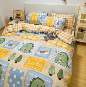 6 ชิ้น ก๊อตซิลล่า ชุดเครื่องนอนลายการ์ตูน ชุดเครื่องนอน ชุดผ้าปูที่นอน ผ้าปูที่นอน ผ้านวม ปลอกหมอน ครบชุด ฟูตูน 6/5 ฟูตูน 3.5 มีCOD