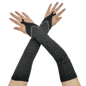 Elegant Gloves Bridal Sleeves Fingerless Cool Gloves for Proms Concert Evening Banquet Accessory Short Gloves