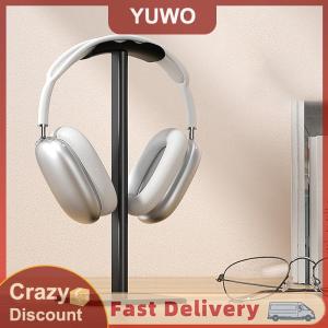 YUWO Aluminium Alloy Headphone Stand Holder Space Saving Gaming Headset Stand Rack Desktop Organizer Display Earphone Hanger Bracket