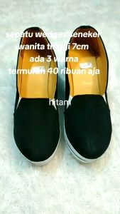 IC 09 Sepatu Wedges Karet Samping wanita korea beli sekarang ready stok