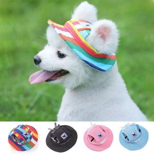 EQUOMT Breathable Canvas for Small Medium Sun Cap Cat Hat Dog Caps Pet Products Sunhat