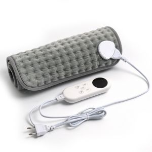 FLYING 3060CM Electric Blanket Grey Soft Plush Body Heater Multifunctional Electric Heating Pad Home Use