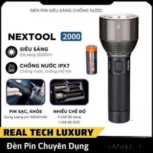 Đèn Pin Nextool NE0126 - Pin 5000mAh Sử Dụng 140h Chống Nước IPX7 Chiếu Xa 300m Cổng Sạc Type-C