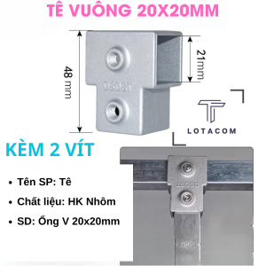 Khớp nối sắt hộp vuôngkhớp nối nhanh 20mmx20mm Lotacom Nhà xinh