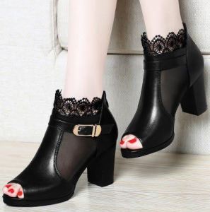 E1010 – Giày Elisa Boot phối lưới sang trọng