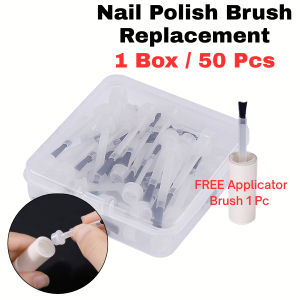 OULISI Nail Polish Brush Nail Polish Glue Hair Brush Replacement Small Brush For Manicure Glue 指甲油刷甲油胶刷子毛刷替换小刷子美甲小工具