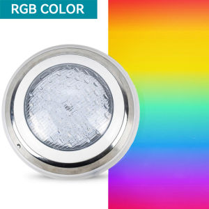 AC12V ไฟ LED สระว่ายน้ำสแตนเลส RGB สแตนเลสติดผนังใต้น้ำ IP68 กันน้ำความสว่างสูงไฟใต้น้ำ โคมไฟหลากสี12V สำหรับสระว่ายน้ำ บ่อน้ำ และบ่อปลา - ความสว่างสูงและทนทานที่สุด ไฟสระว่ายน้ำ swimming pool light