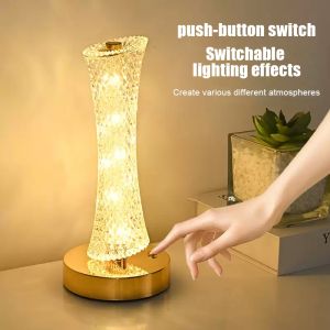 Dream Crystal Desk Lamp - 3-Color Adjustable USB Charging