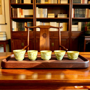 新品上市 浅绿结晶釉品茗杯 清新款中式功夫茶杯 家用陶瓷主人杯