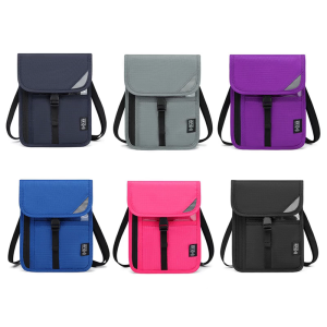 RFIDS Blocking Stash Neck WalletLightweight Travel Pouch + Holder for Women Men Holds PhoneCashCardsKeys