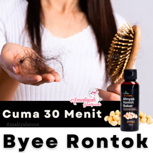 Minyak Kemiri Bakar Hair Tonic Obat Vitamin Pelurus Penumbuh Rambut Rontok Cepat Tebal Permanen