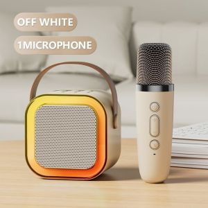 Original K12  karaoke speaker with wireless microphone home outdoor party camping KTV entertainment RGB light portable speaker zweicx