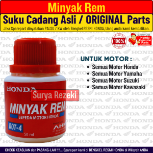 Minyak Rem Motor Original AHM Honda Untuk Semua Motor