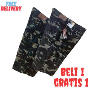 1 PAKET ISI 2 PCS CELANA LORENG PENDEK CARGO PRIA / CELANA CARGO PENDEK MURAH TERLARIS