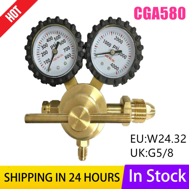 ⭐️【High Quality+In Stock】⭐️CGA580 Nitrogen Regulator with 0-600 PSI ...