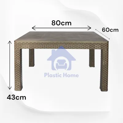 Jolly Plastic Multifunction Center Low Coffee Tea Sala Table / Modern Plastic Rattan Center Low Table