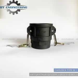 Khớp Nối Nhanh Camlock Bằng Nhựa PP (Kiểu D) (Cái Ren Trong) - VATTUKYTHUATQT.COM