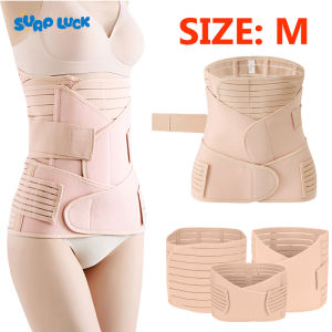 SURPLUCK 3In1 stomach binder for women Postpartum Body Shaper Waist Shaper BeltAdjustable Corset