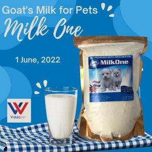 MilkOne 1kg + 1kg Goat Milk Replacer Premium Puppy & Dog Milk Kitten Milk for Stronger Healthier Pet