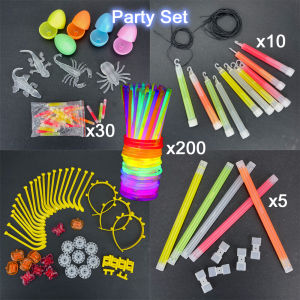 730Baby Glow Light Stick Party Set For Night Party Birthday Christmas Multi-Function Light Sticks