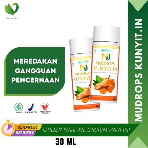 Mudrops Kunyit.In Jamu Tetes Herbal Detoks Sistem Pencernaan