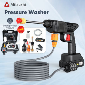 Mitsushi Alat Cuci Mobil Pistol Air Tekanan Tinggi Cuci Motor Semprotan Portable Nirkabel Untuk Nyuci 48V Mesin Jet Cleaner 1 Set