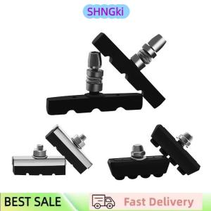 SHNGki Bike Brake Blocks Rubber Cycling Part Tools MTB Mountain Road Bicycle Lightweight V-brake Shoes Pads Bicycle Accessories